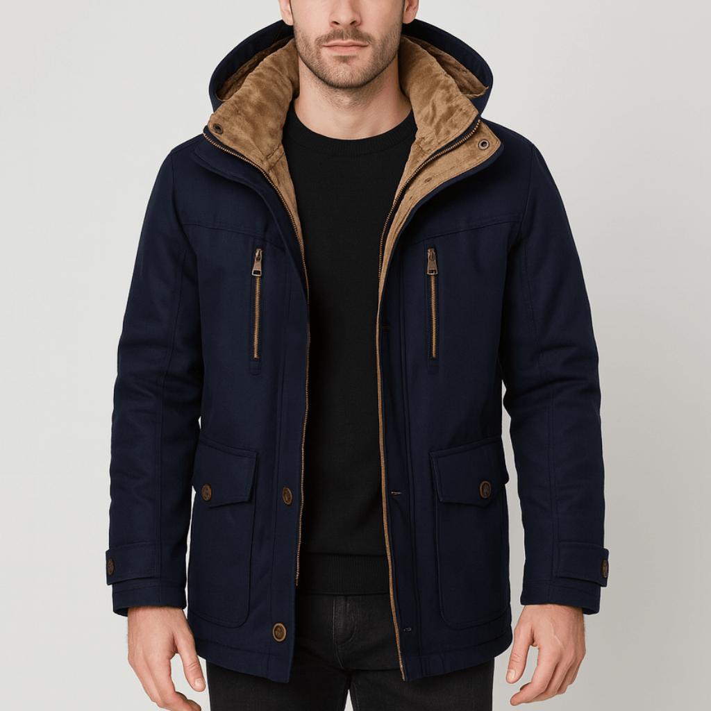 Tanzanix | Urban parka jacket with robust construction and sleek design-Apparel & Accessories > Clothing > Outerwear > Coats & Jackets > Parkas-Blue-M-Tanzanix