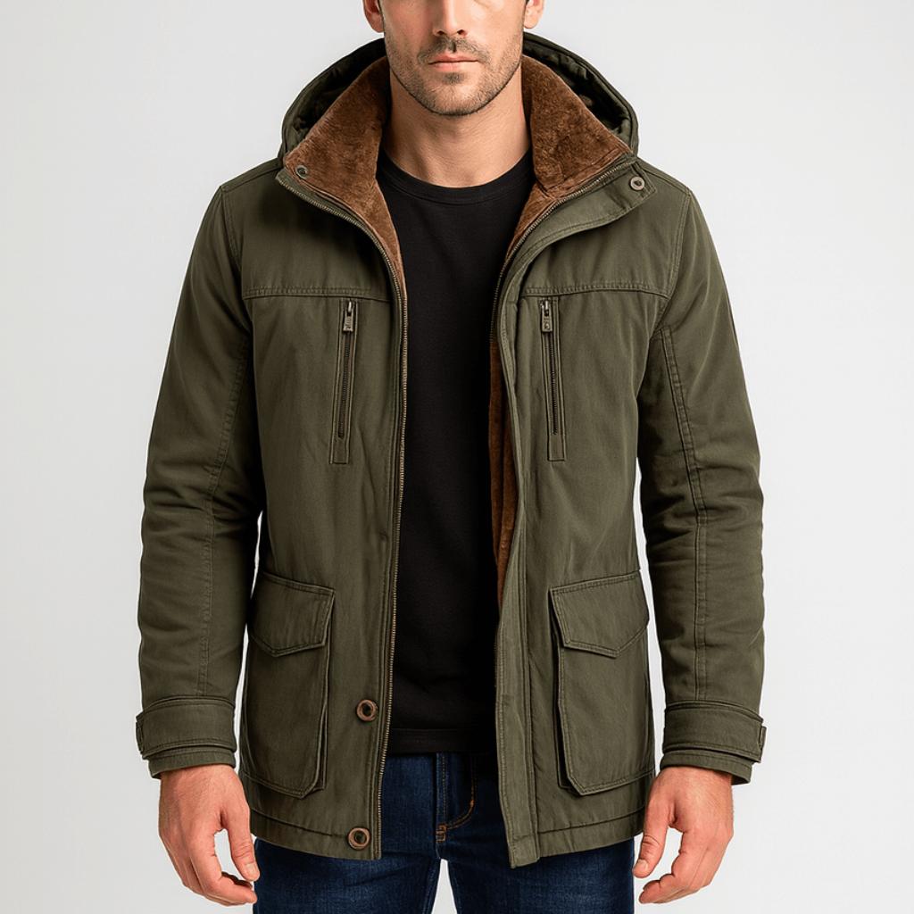 Tanzanix | Urban parka jacket with robust construction and sleek design-Apparel & Accessories > Clothing > Outerwear > Coats & Jackets > Parkas-Green-M-Tanzanix