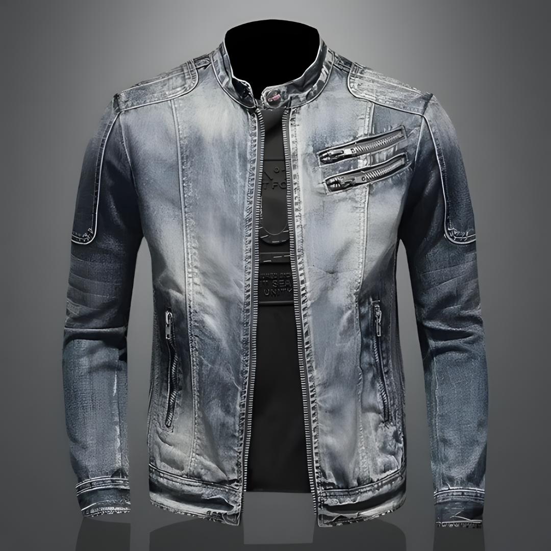 Tanzanix | Vintage denim jacket with tailored cut-Apparel & Accessories > Clothing > Outerwear > Coats & Jackets-Tanzanix