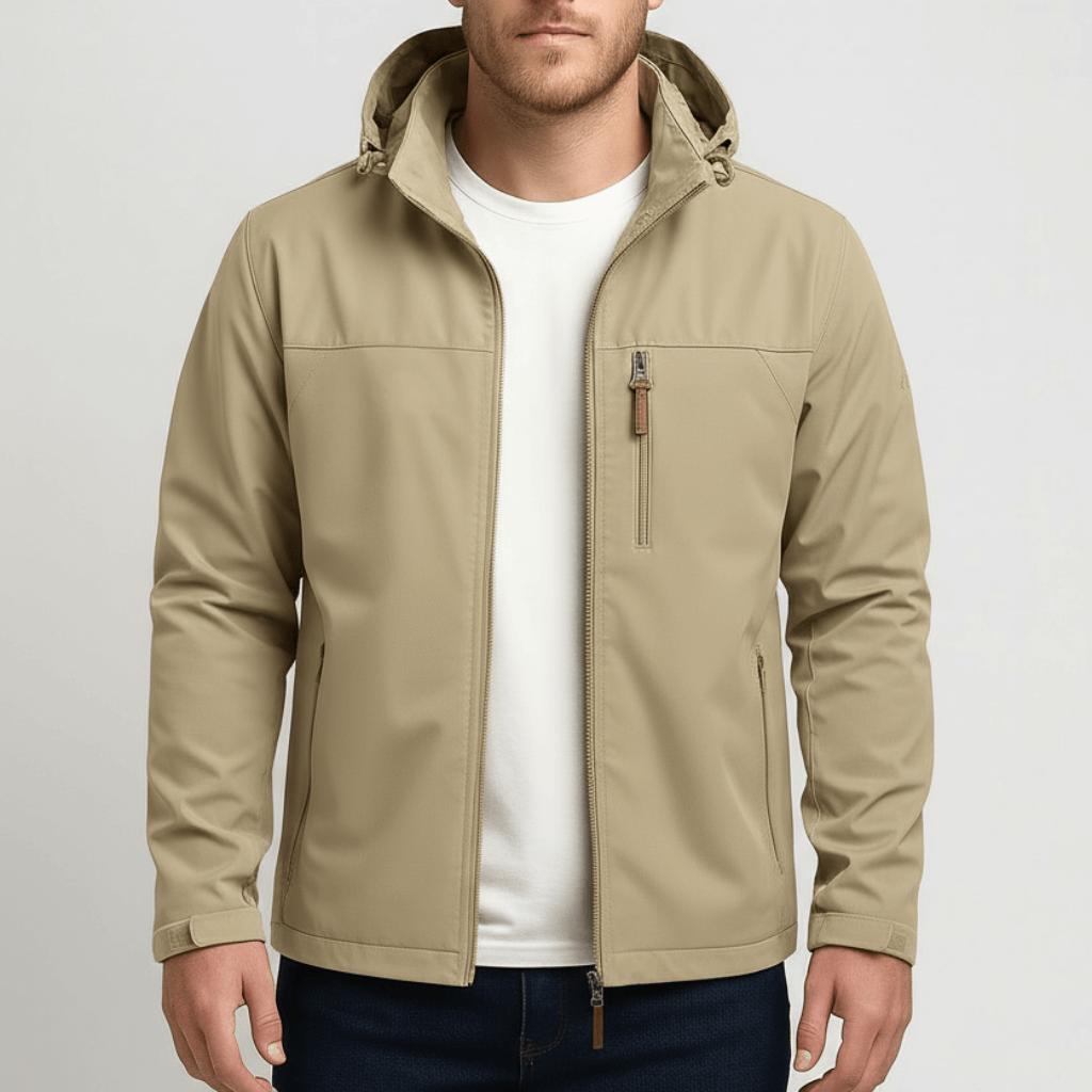 Tanzanix | Waterproof softshell jacket-Apparel & Accessories > Clothing > Outerwear > Coats & Jackets-Khaki-M-Tanzanix