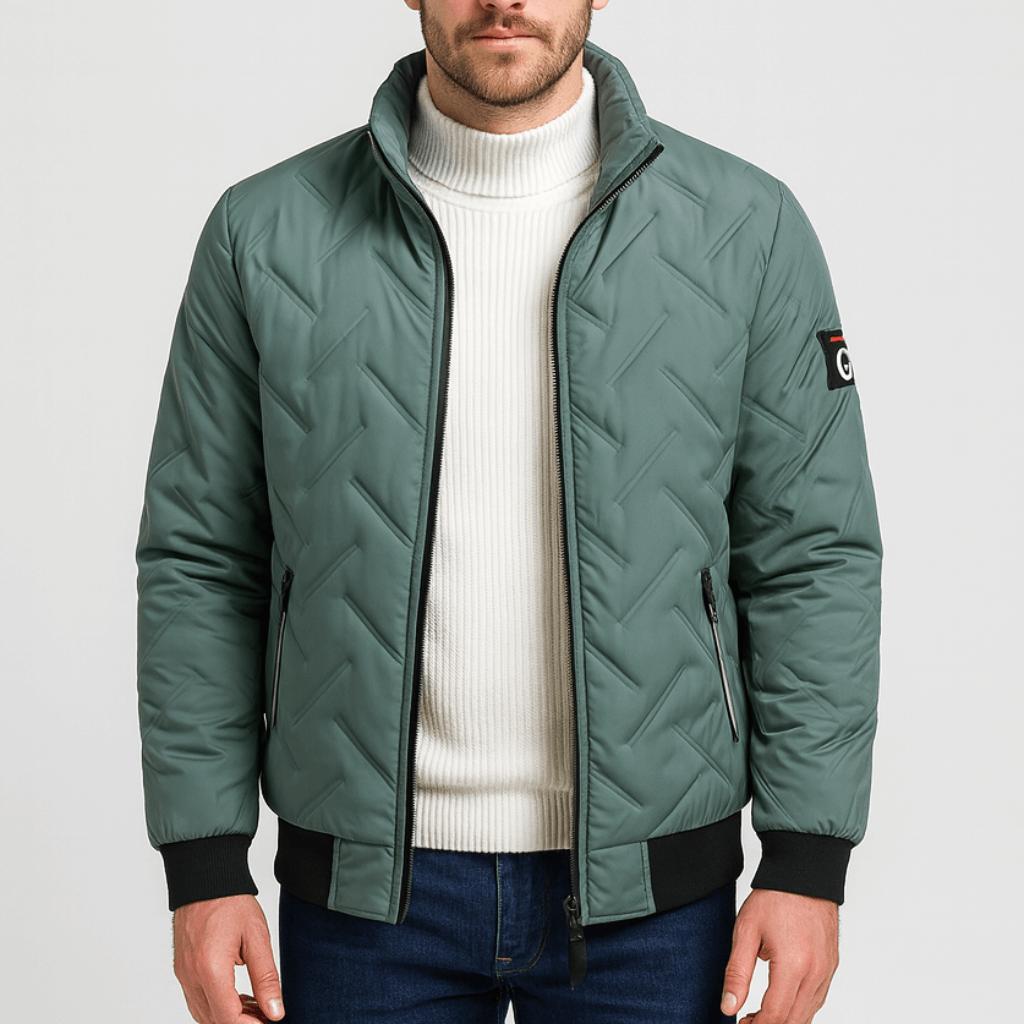 Tanzanix | Weatherproof elegant puffer jacket-Apparel & Accessories > Clothing > Outerwear > Coats & Jackets > Puffer Jackets-Green-M-Tanzanix