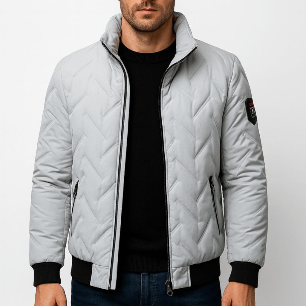 Tanzanix | Weatherproof elegant puffer jacket-Apparel & Accessories > Clothing > Outerwear > Coats & Jackets > Puffer Jackets-Grey-M-Tanzanix