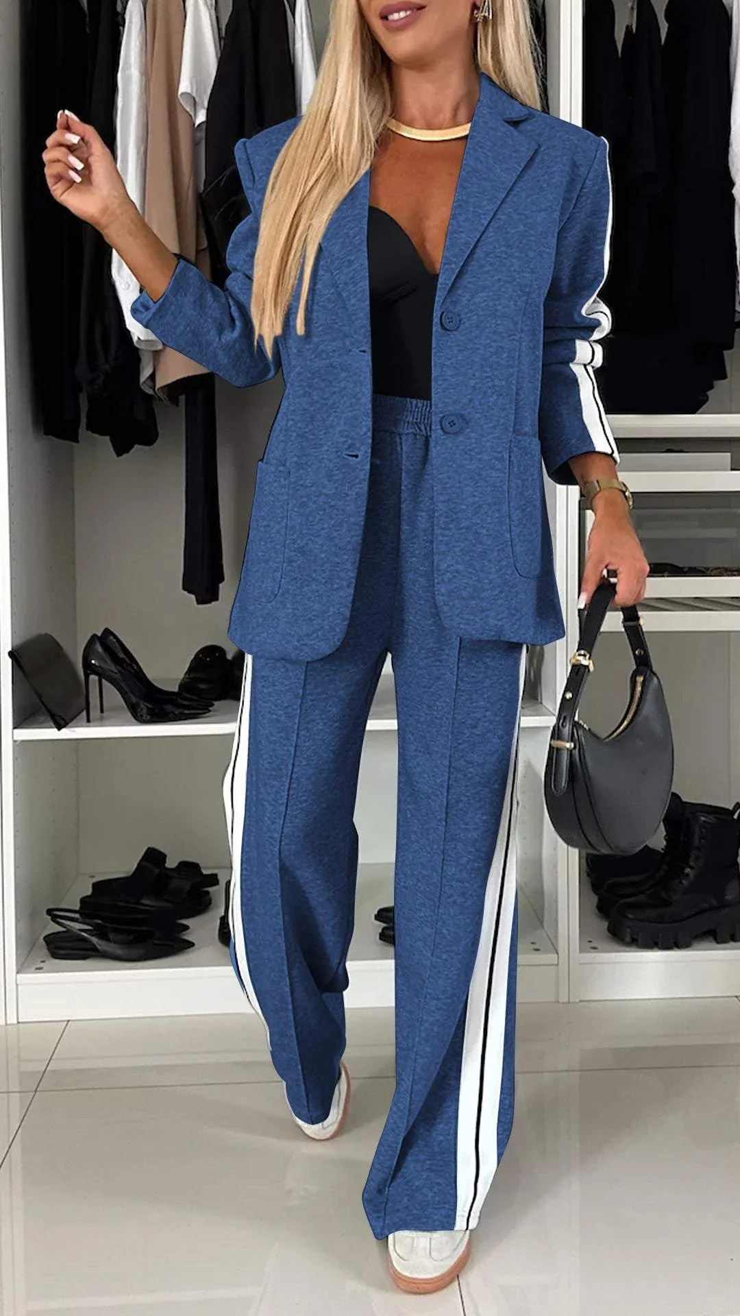 Abigail | Women's Two-Piece Blazer & Trouser Suit Set - view 10