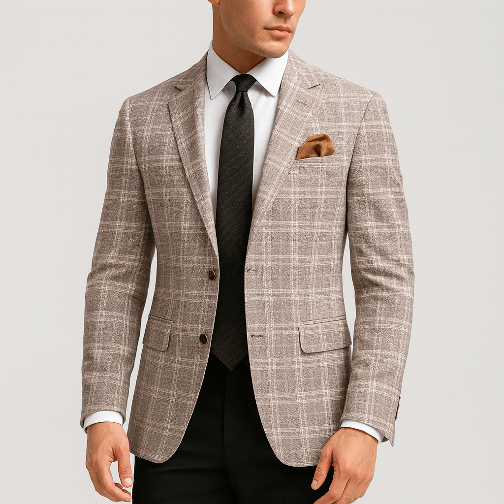 Alfie | Men's Slim Fit Blazer Jacket - Beige