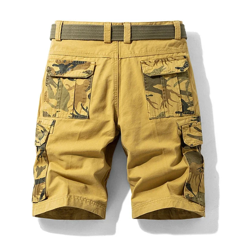 Archie | Men's Relaxed Fit Cotton Cargo Shorts - view 5
