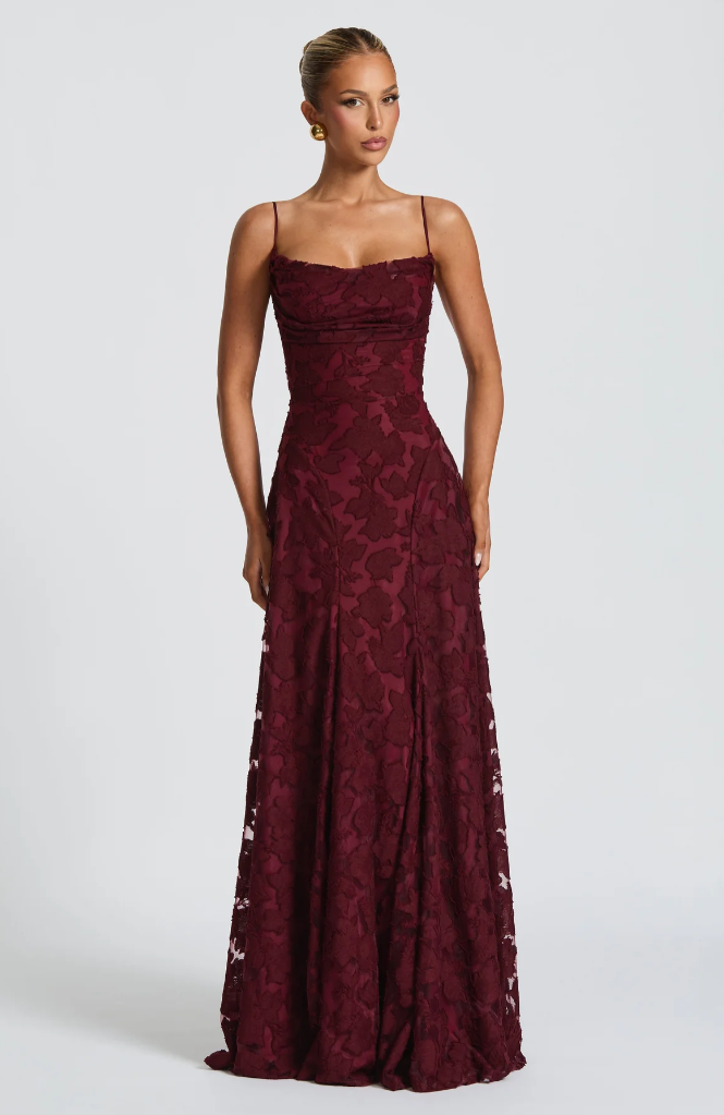 Charlotte | Women's Floral Lace Maxi Dress - view 6