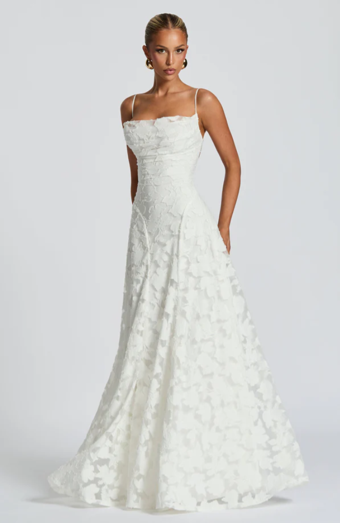 Charlotte | Women's Floral Lace Maxi Dress - view 8