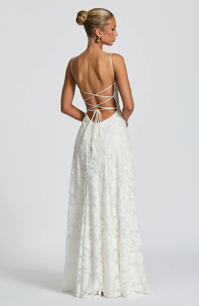 Charlotte | Women's Floral Lace Maxi Dress - view 9