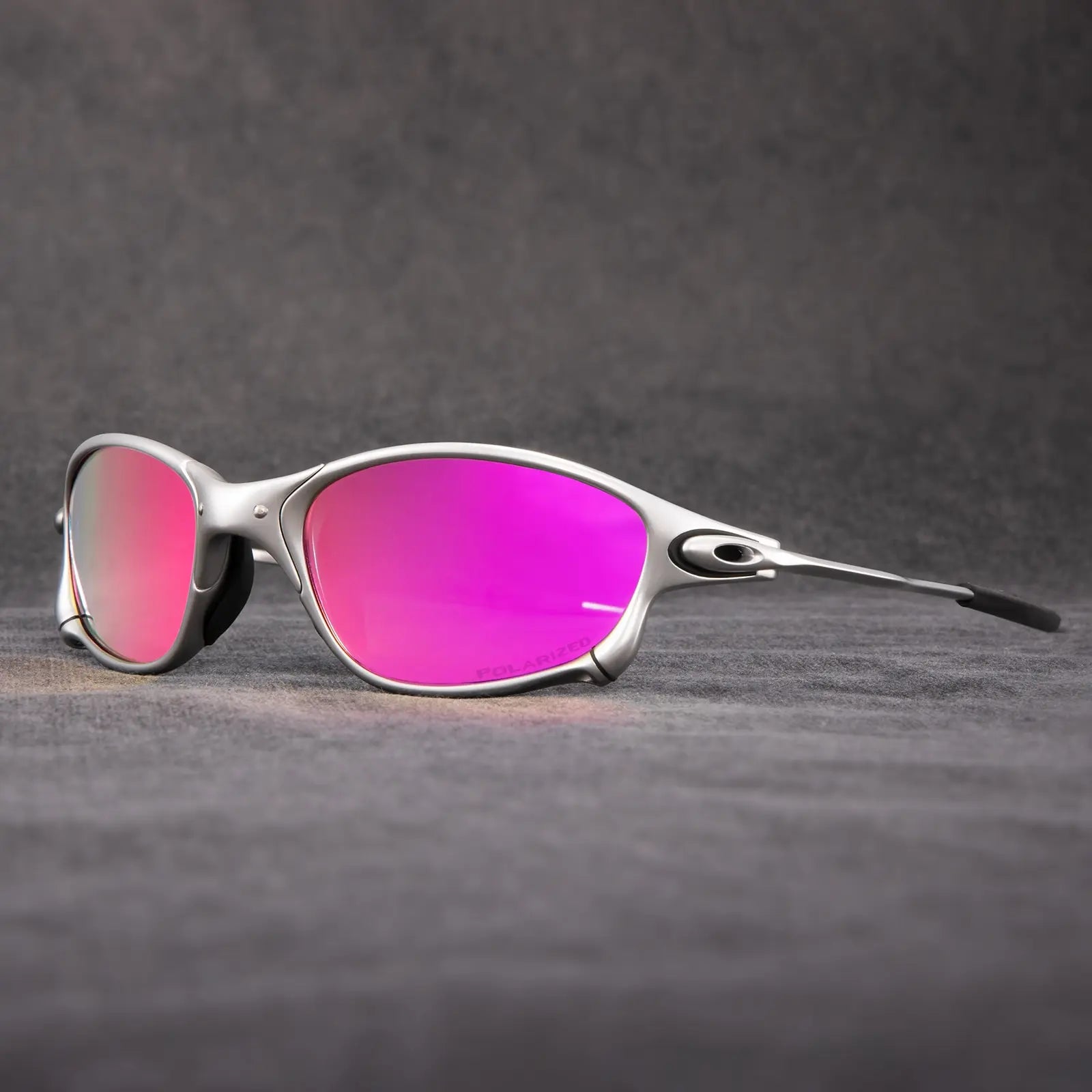 Elliot | Men's Polarized Sunglasses - Pink & Silver