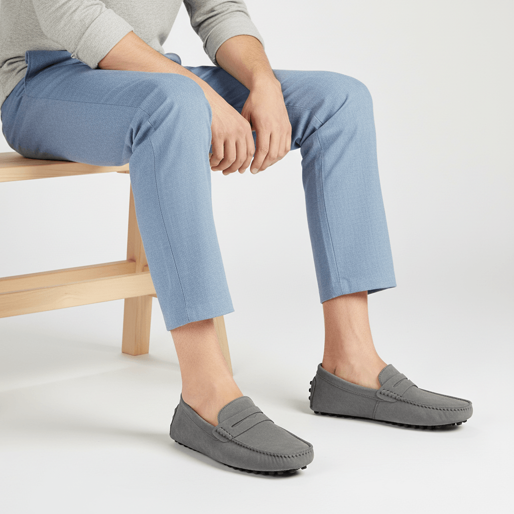 Gabriel | Men's Suede Penny Loafers - view 13
