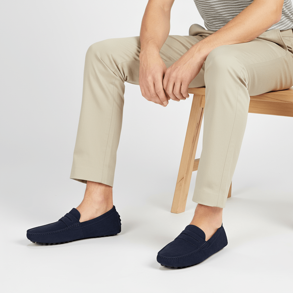 Gabriel | Men's Suede Penny Loafers - view 14