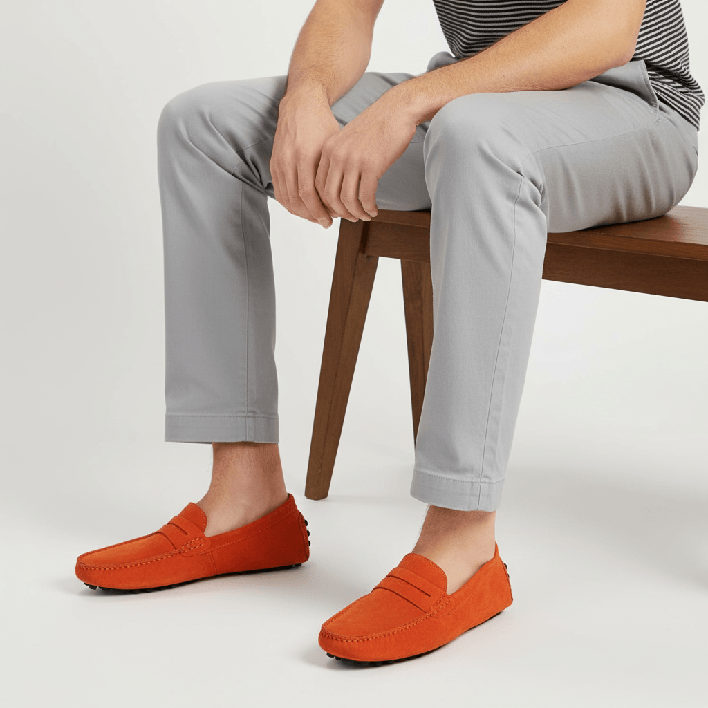 Gabriel | Men's Suede Penny Loafers - view 15