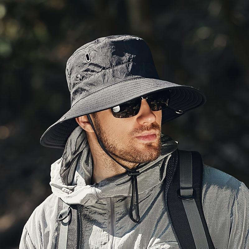 Henry | Wide Brim Bucket Sun Hat - Black