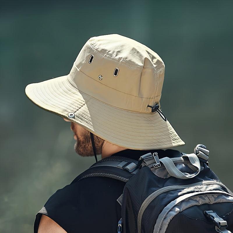 Henry | Wide Brim Bucket Sun Hat - Khaki