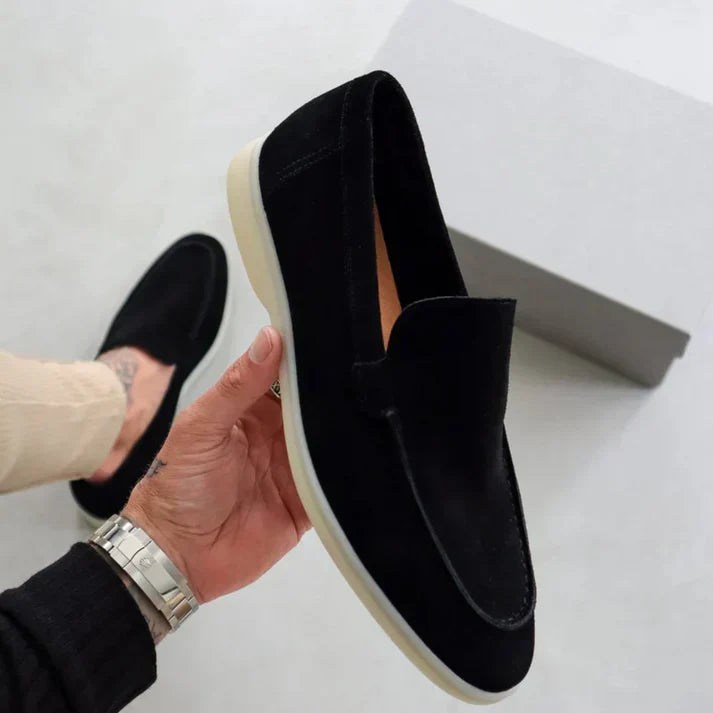 Louis | Men's Suede Slip-On Loafers - view 12