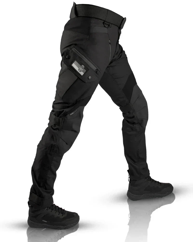 Louis | Men's Tactical Cargo Trousers - Black