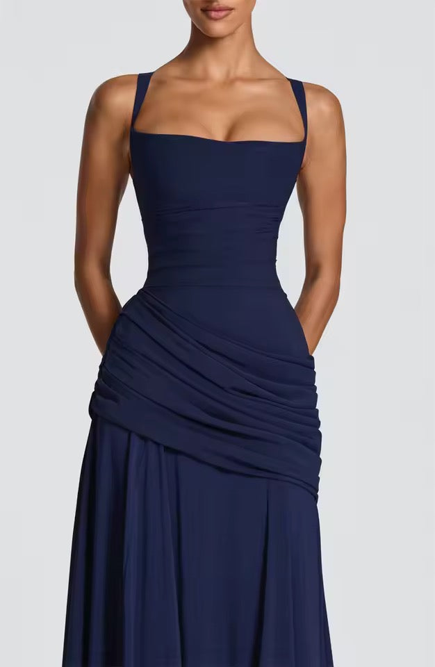 Lucy | Women's Ruched Maxi Dress - view 10