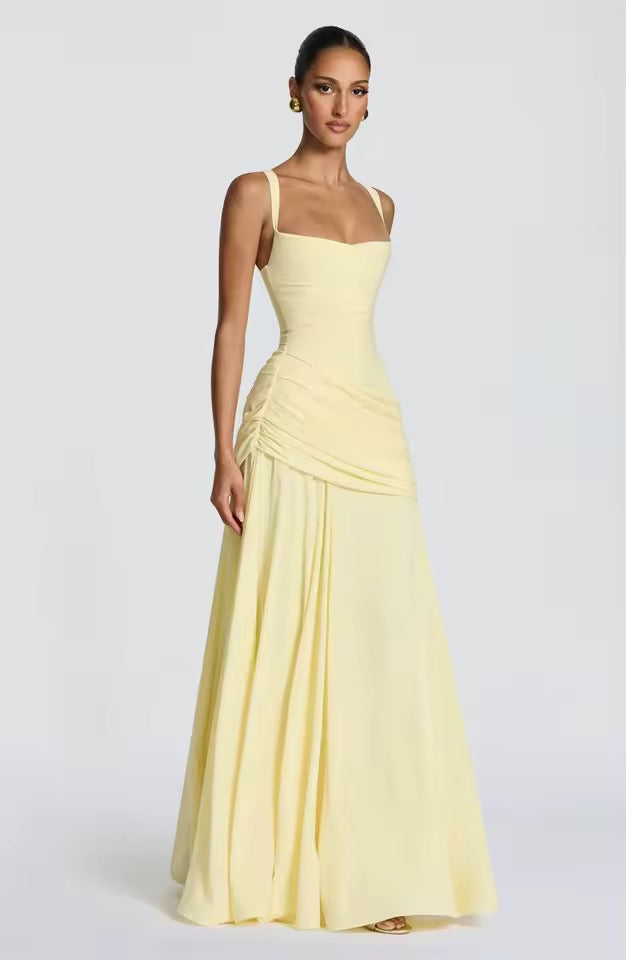 Lucy | Women's Ruched Maxi Dress - view 4