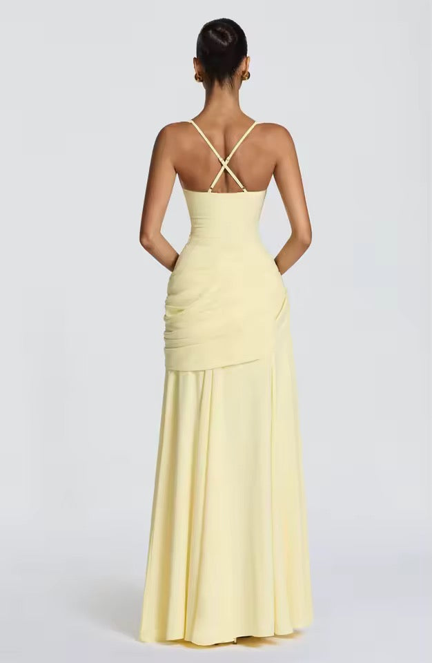Lucy | Women's Ruched Maxi Dress - view 5