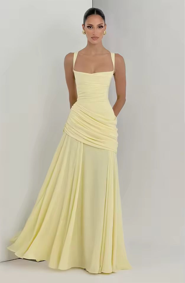 Lucy | Women's Ruched Maxi Dress - view 7