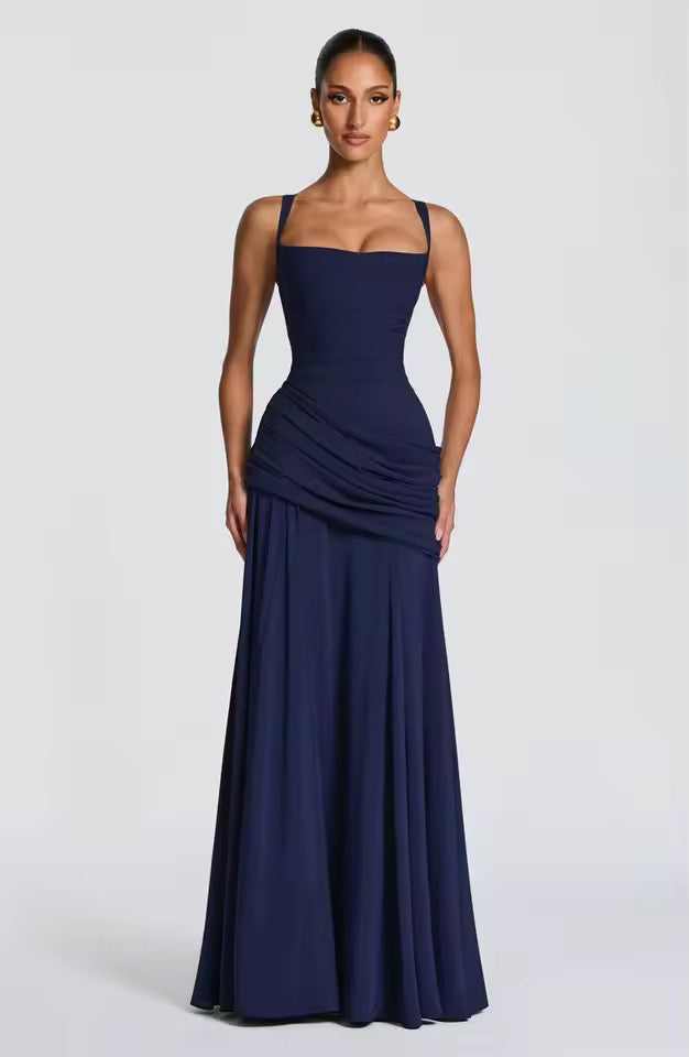 Lucy | Women's Ruched Maxi Dress - view 8