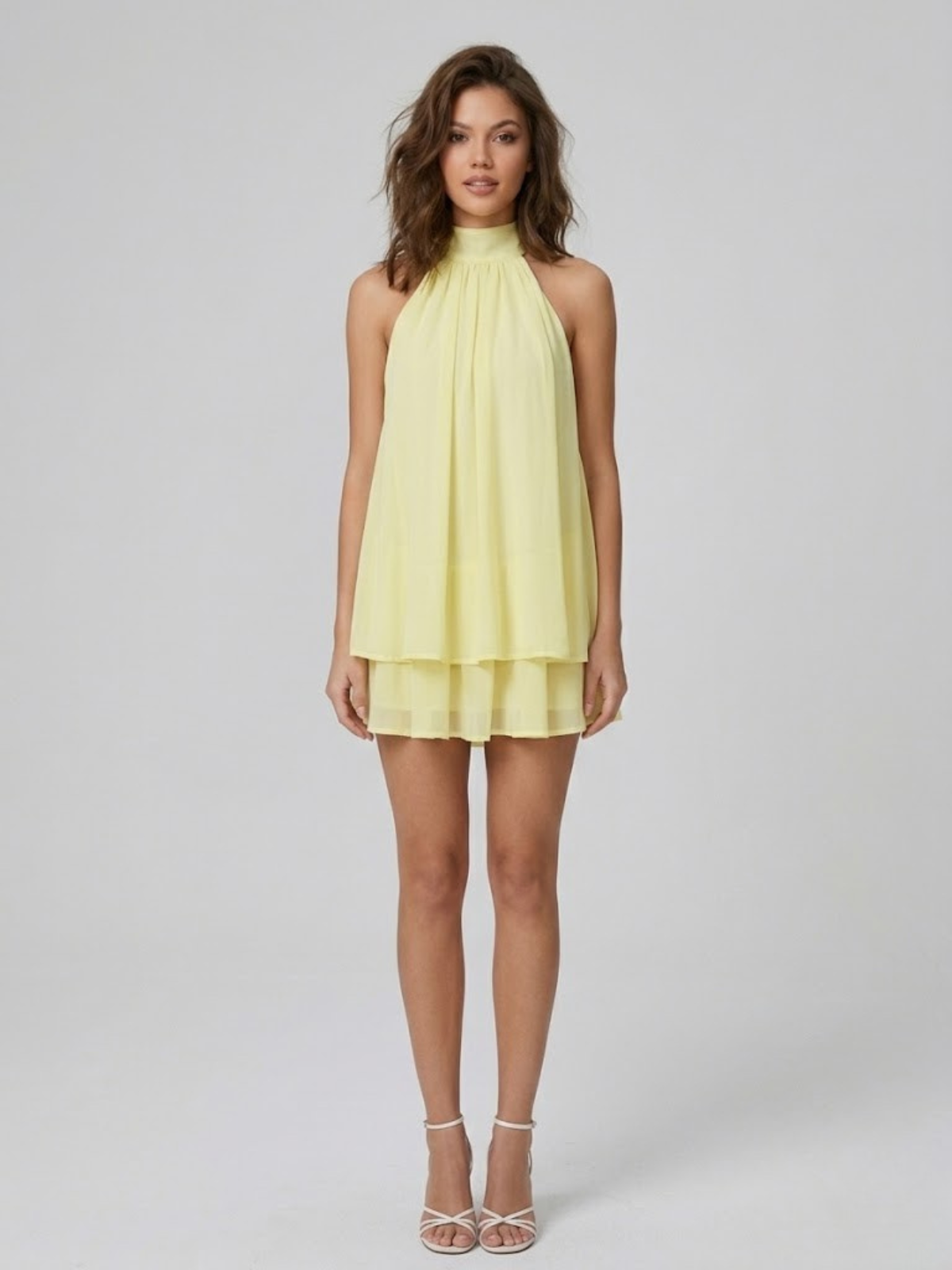 Matilda | Women's Halterneck Tiered Mini Dress - view 10