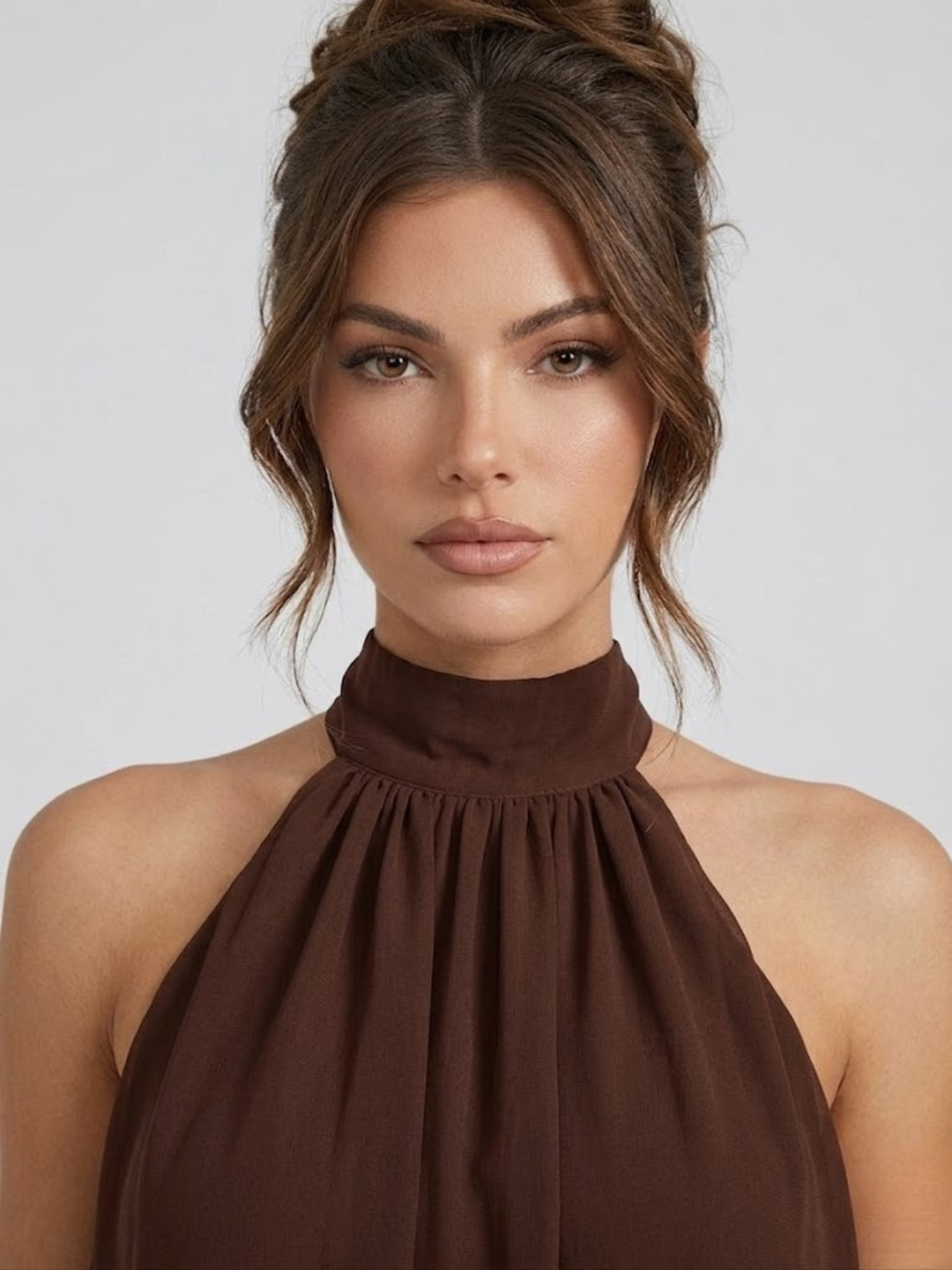 Matilda | Women's Halterneck Tiered Mini Dress - view 16