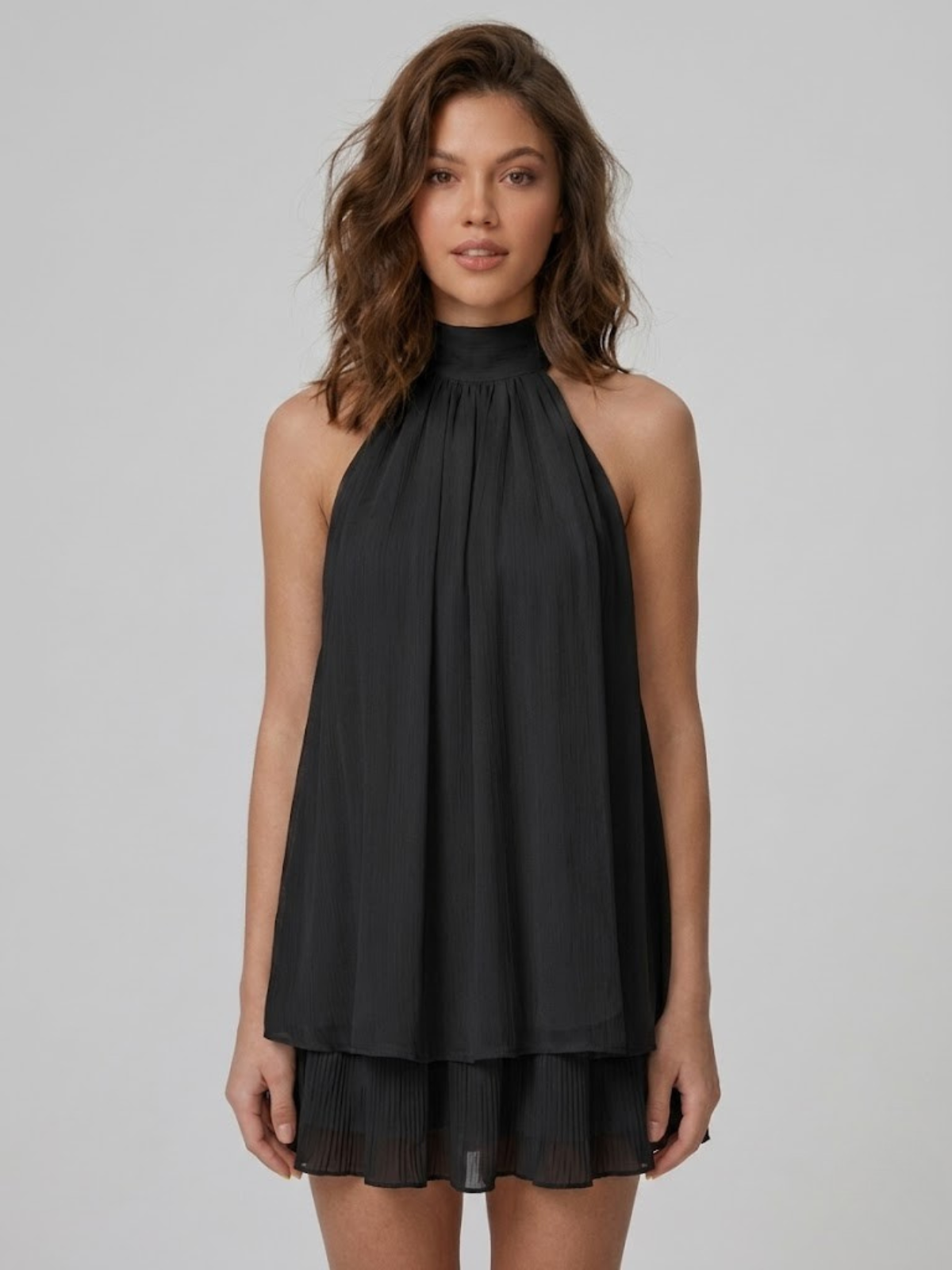 Matilda | Women's Halterneck Tiered Mini Dress - view 20