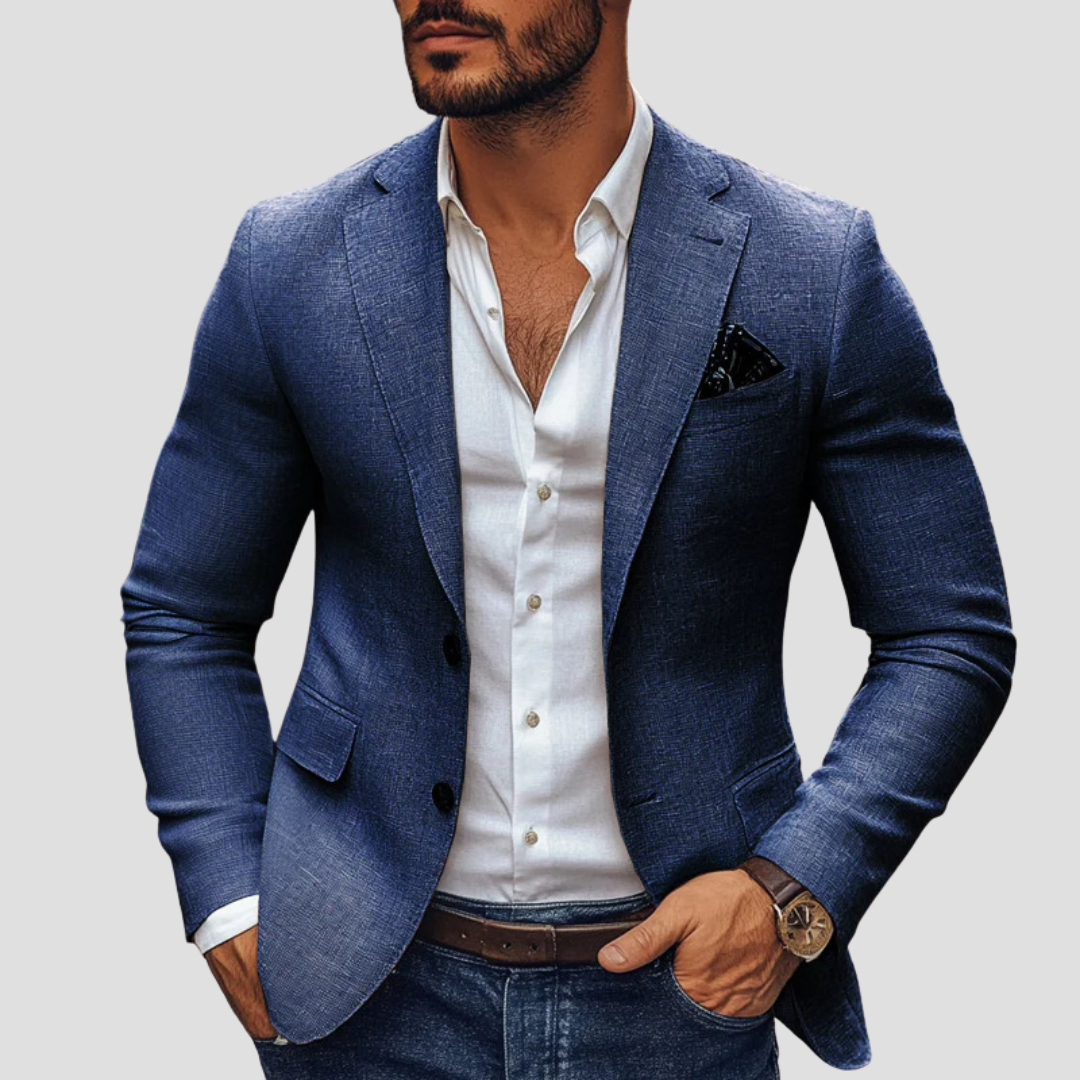 Matthew | Men's Modern Fit Sport Blazer - Navy blue