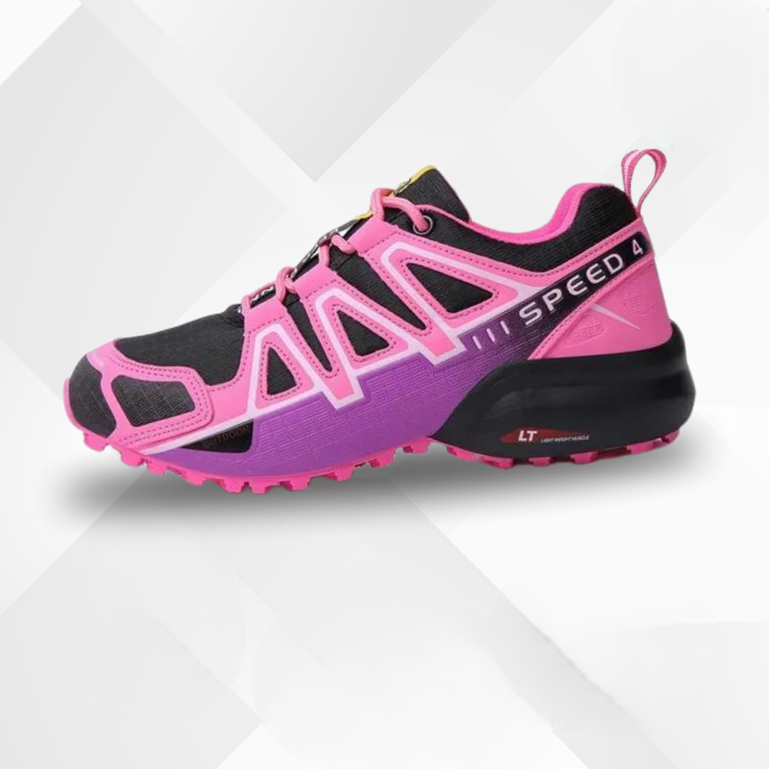 Reuben | Lightweight Trail Running Trainers - Pink