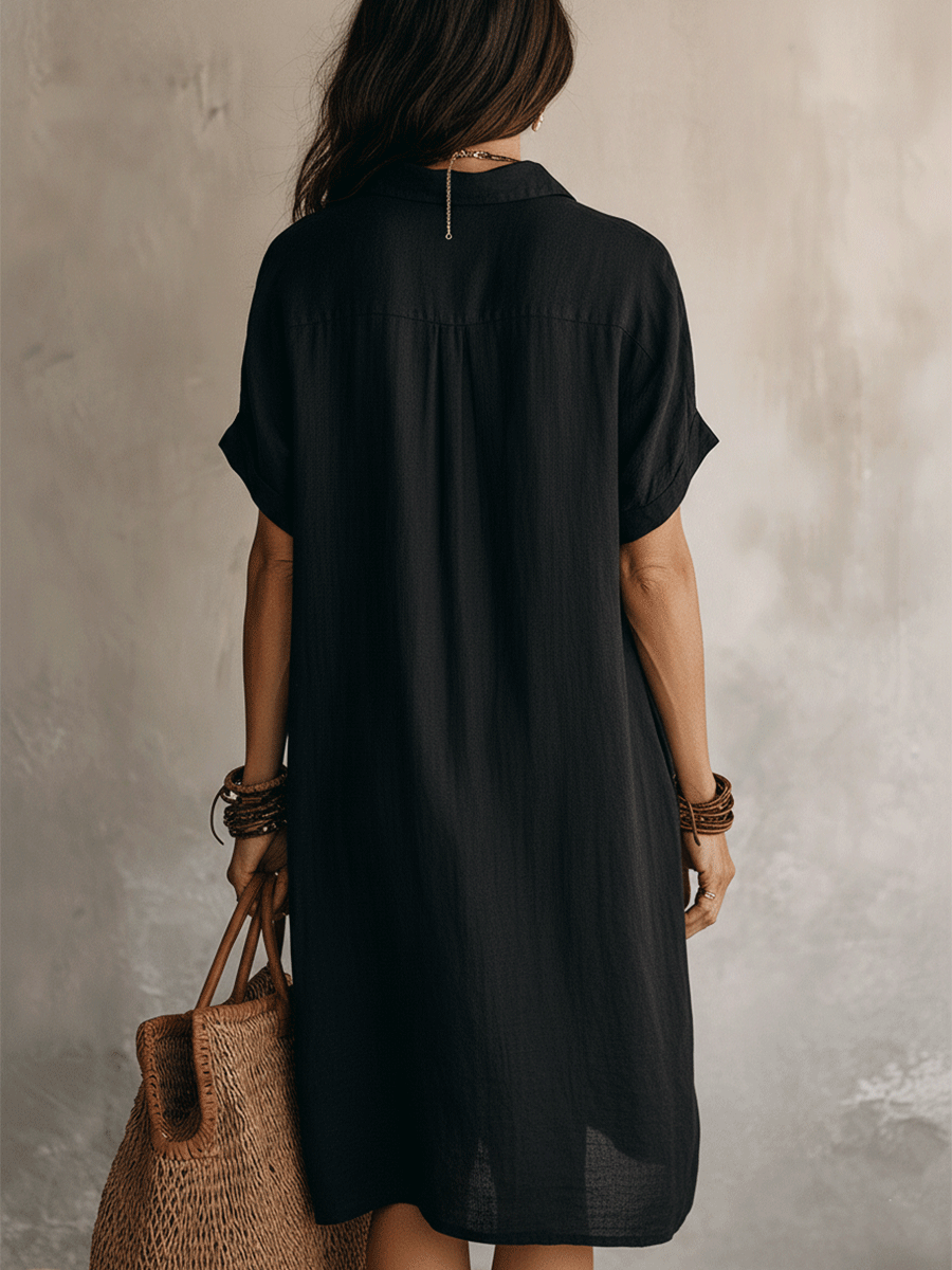 Rosalind | Women's Linen Shirt Dress - view 5