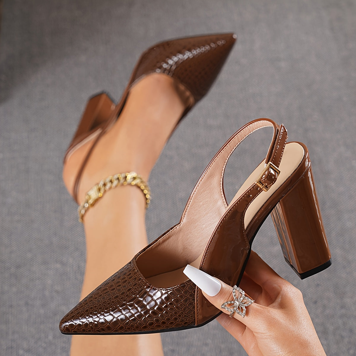 Ruby | Women's Pointed Toe Block Heels - view 7