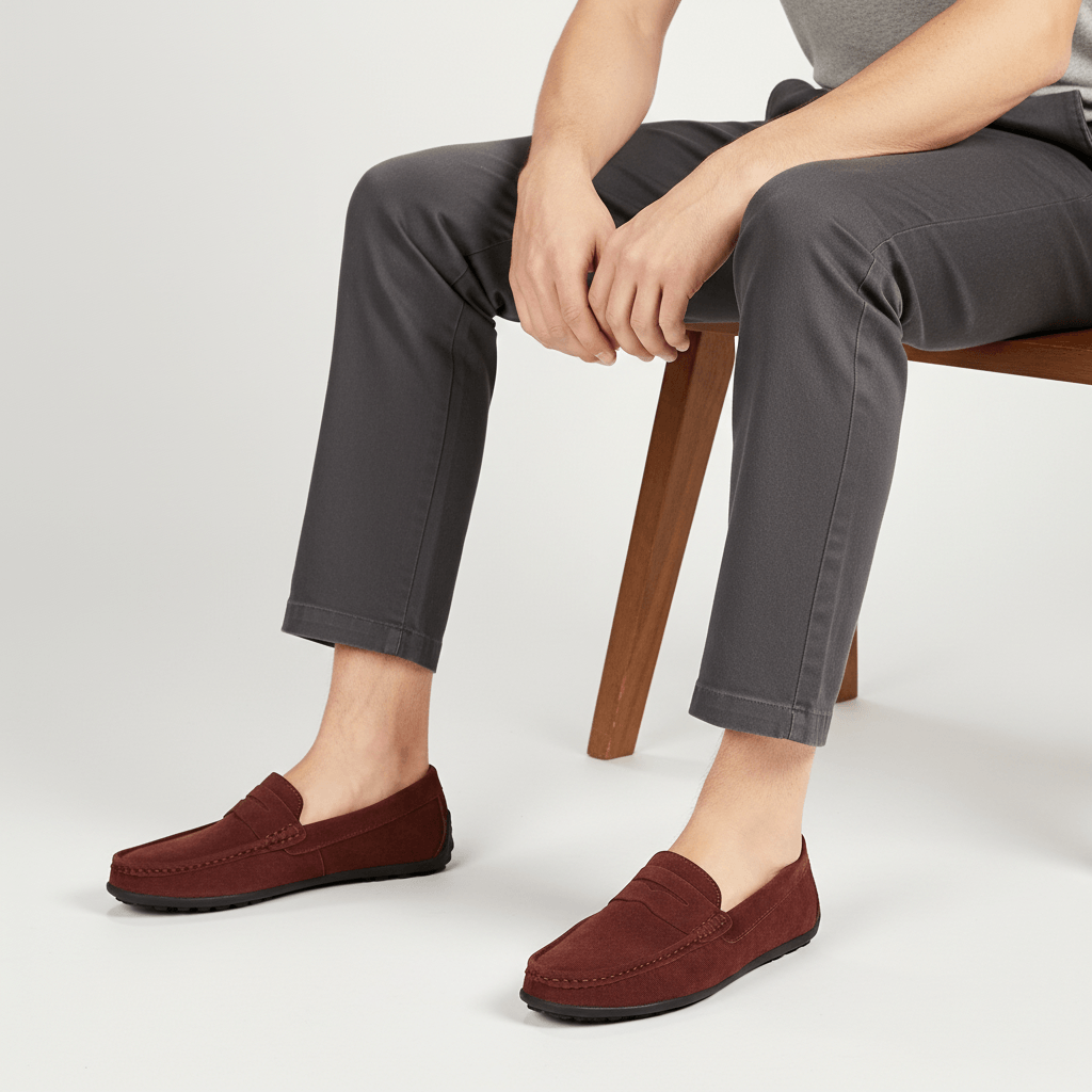 Ryan | Men's Suede Driving Loafers - view 6