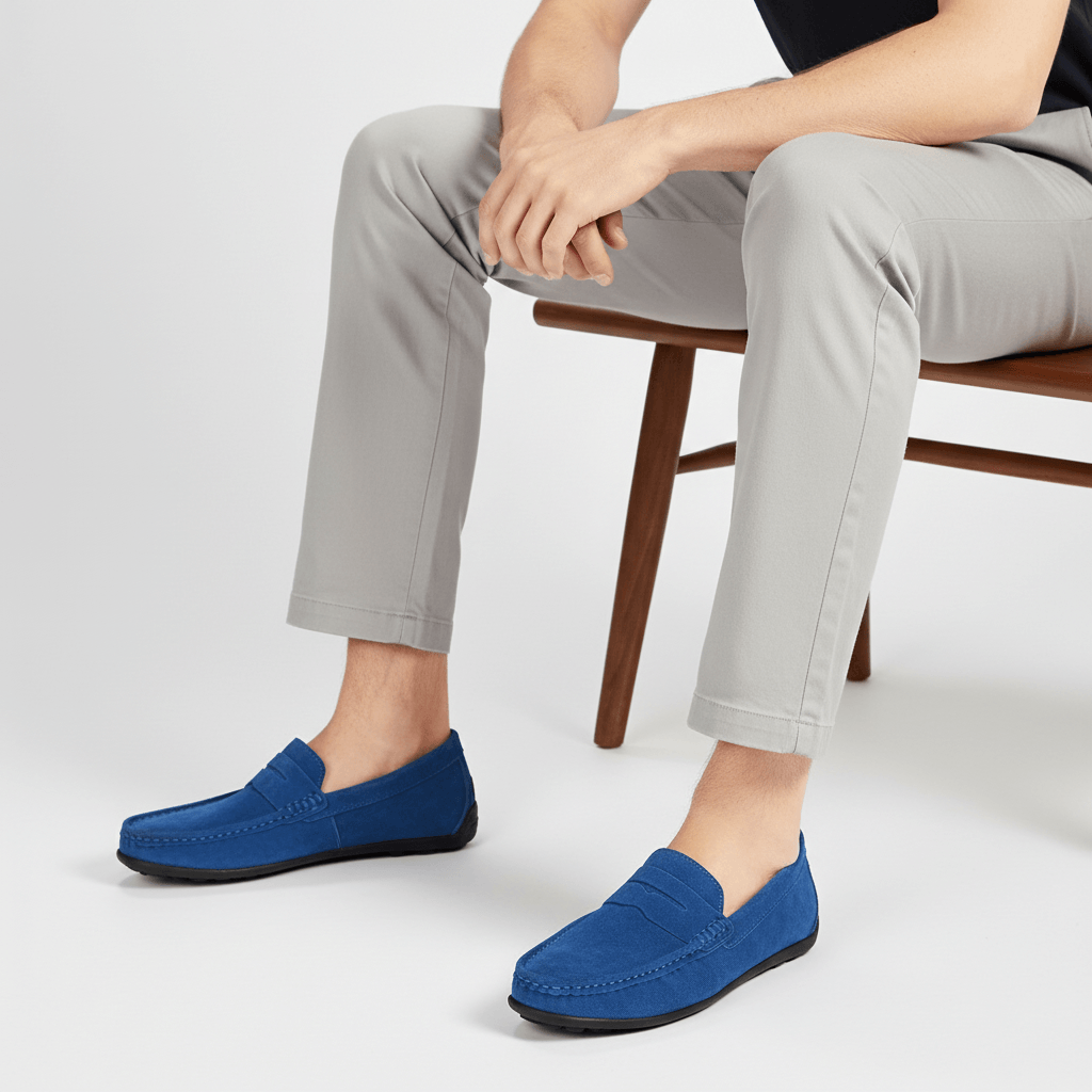 Ryan | Men's Suede Driving Loafers - view 8