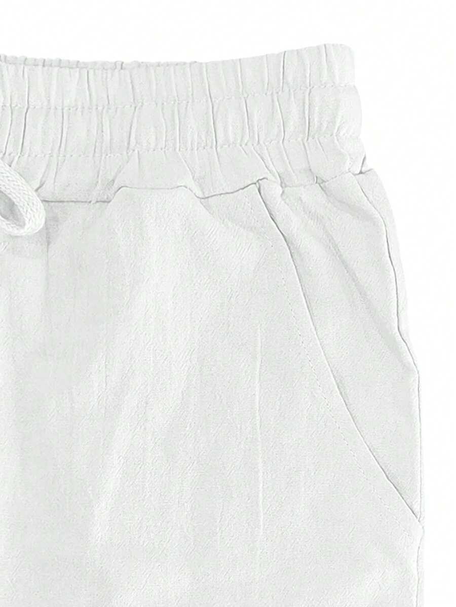 Sebastian | Men's Linen Drawstring Trousers - view 11