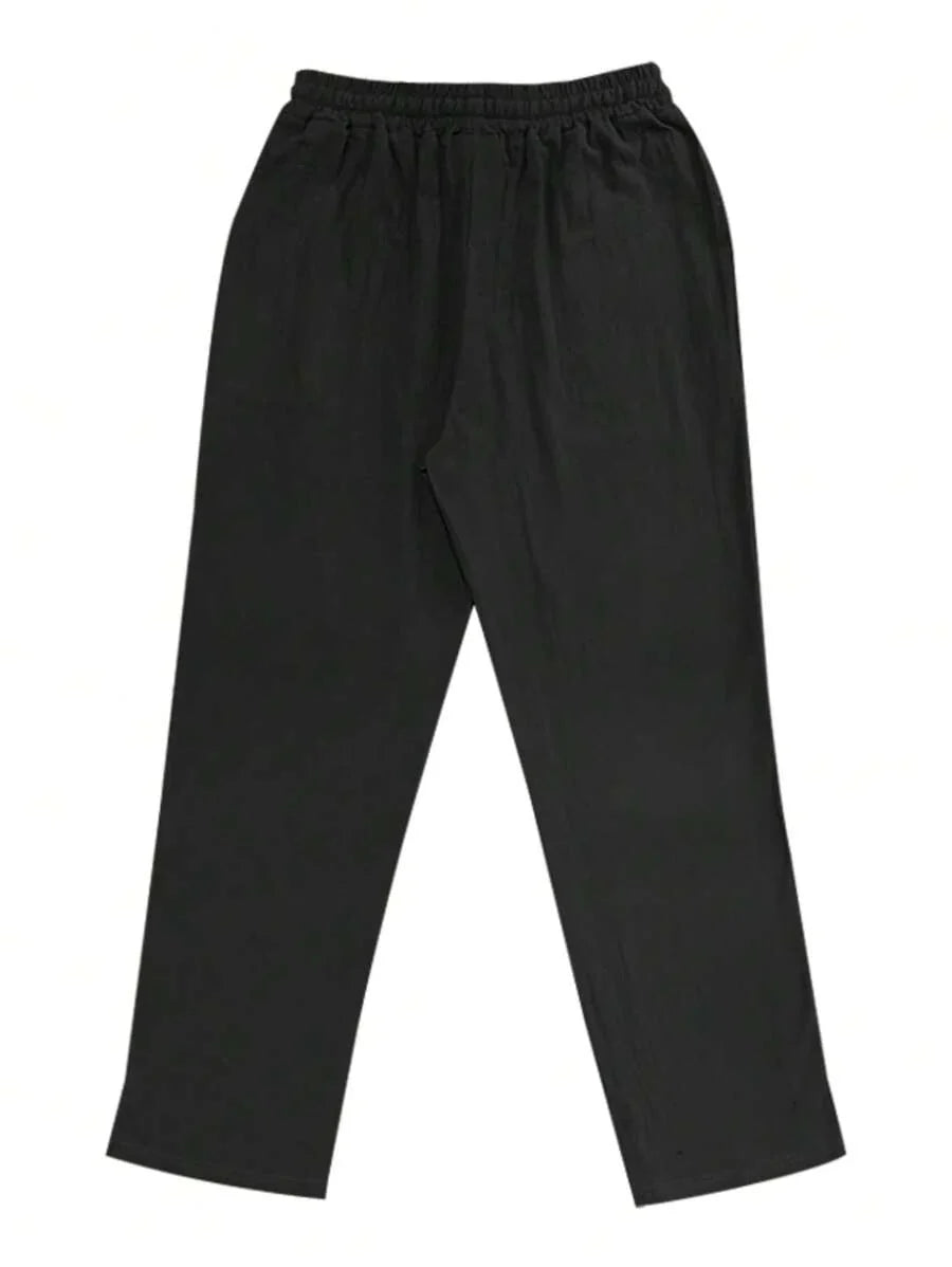 Sebastian | Men's Linen Drawstring Trousers - view 14