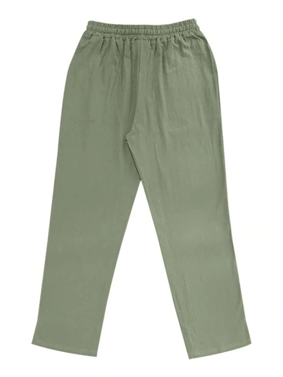Sebastian | Men's Linen Drawstring Trousers - view 24
