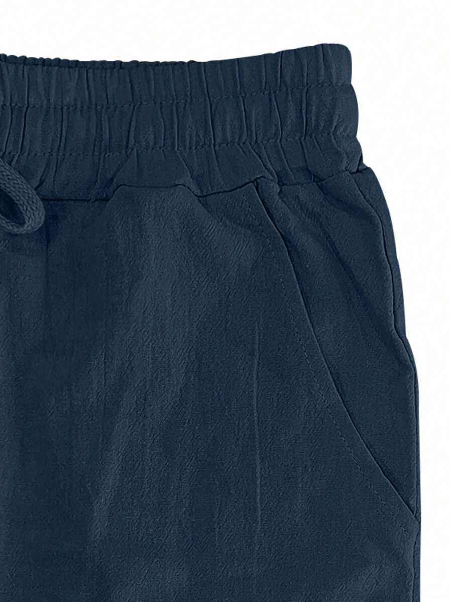Sebastian | Men's Linen Drawstring Trousers - view 31