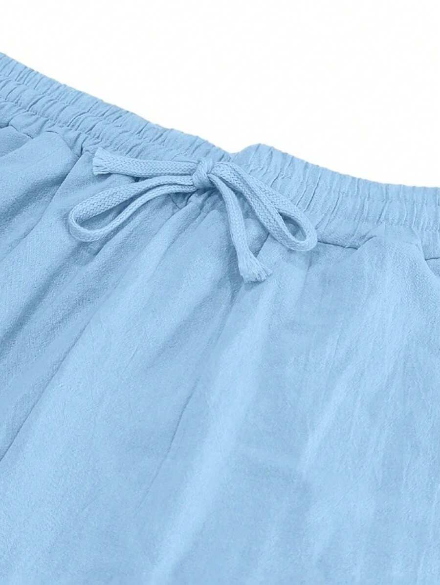 Sebastian | Men's Linen Drawstring Trousers - view 36