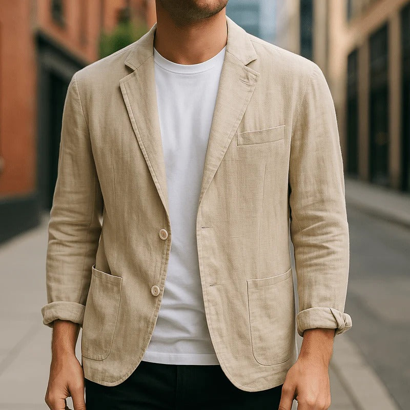 Theo | Men's Linen Summer Blazer - view 8