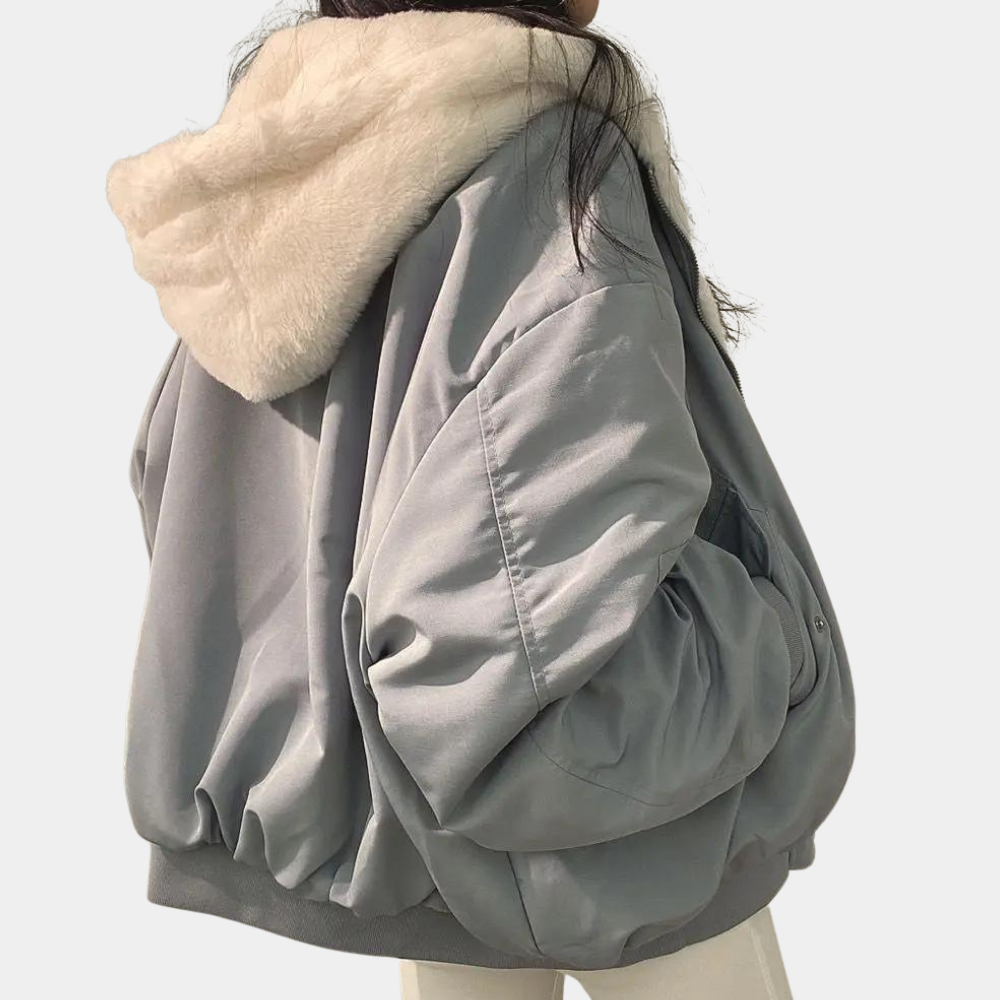 Tora | Oversize vinterjacka med huva - bild 4